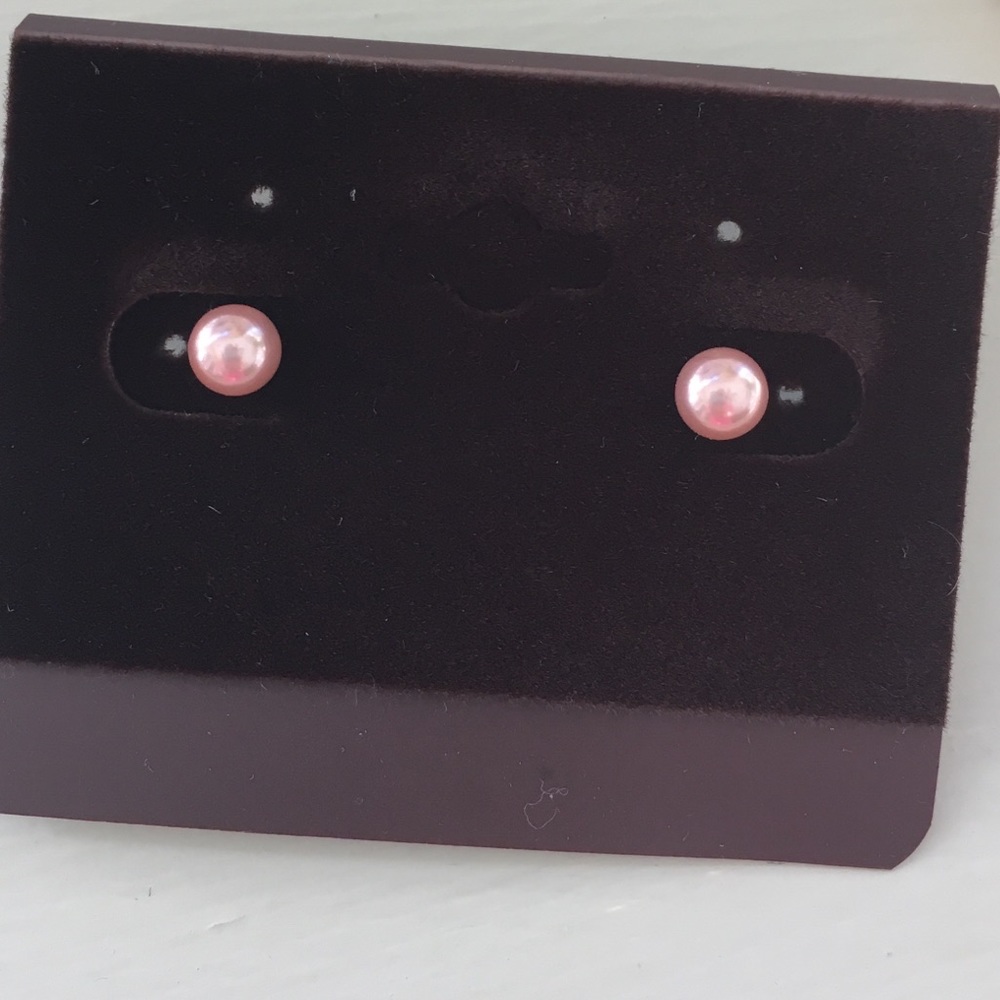 Freshwater pearl surgical  steel post earrings
